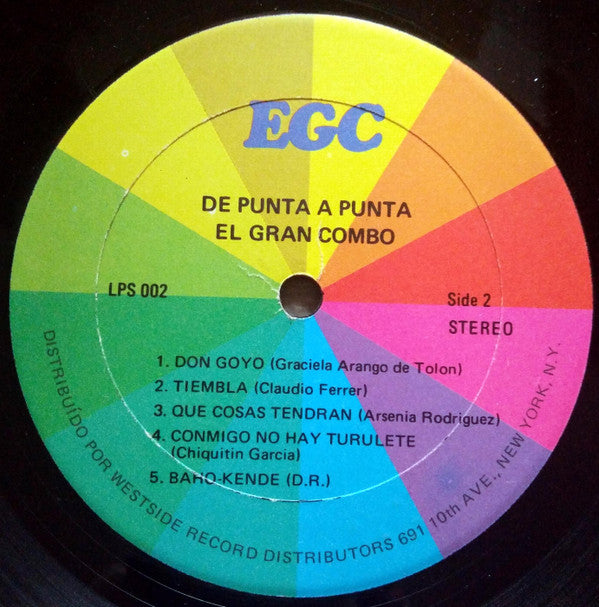 El Gran Combo : De Punta A Punta (LP, Album)