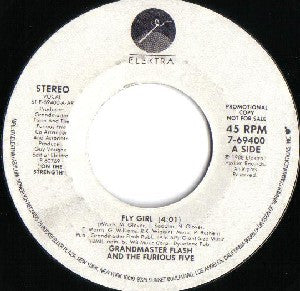 Grandmaster Flash & The Furious Five : Fly Girl (7", Promo)