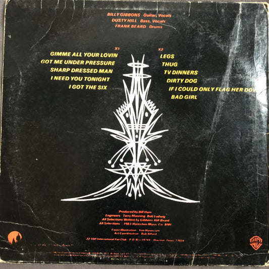 ZZ Top : Eliminator (LP, Album, Club, Car)