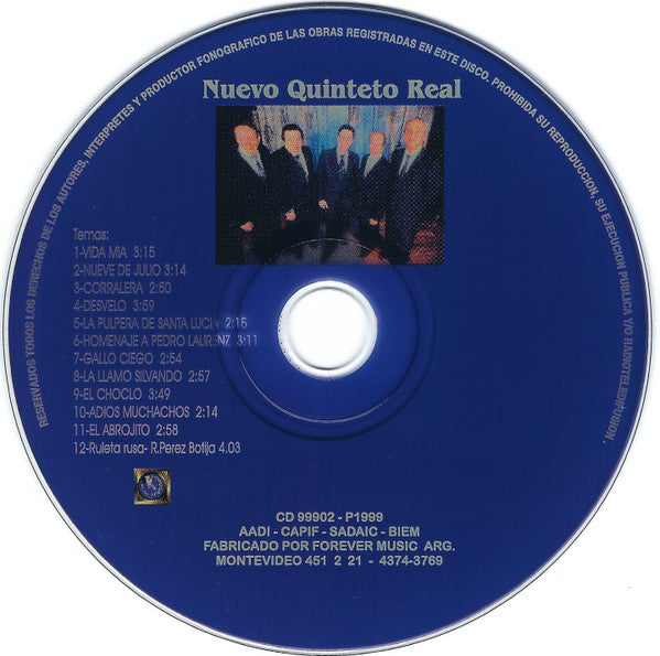 Nuevo Quinteto Real : Nuevo Quinteto Real (CD)