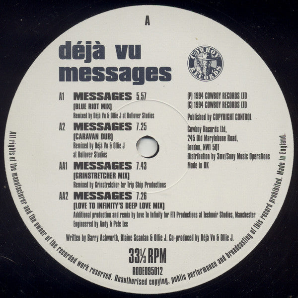 Deja Vu : Messages (12")