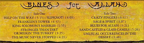 Grateful Dead* - Blues For Allah vinyl record, LP (Near Mint (NM or M-)) | Lulo Records