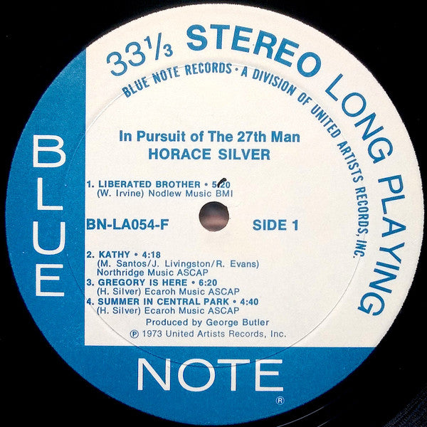 Horace Silver : In Pursuit Of The 27th Man (LP, Album)