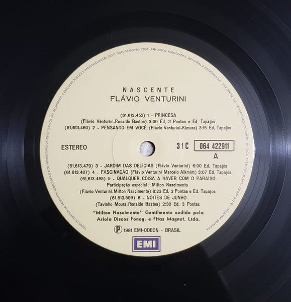 Flávio Venturini : Nascente (LP, Album)