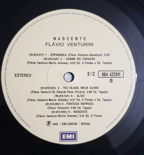 Flávio Venturini : Nascente (LP, Album)