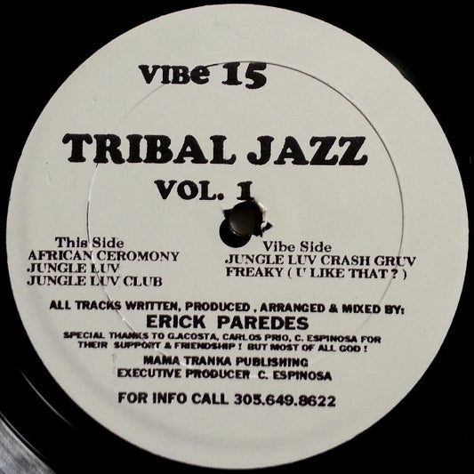 Erick Paredes : Tribal Jazz Vol. 1 (12")