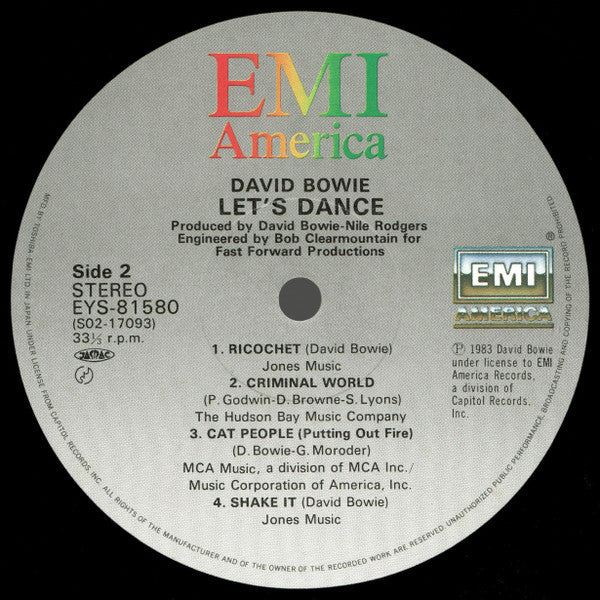 David Bowie = デビッド・ボウイー* : Let's Dance = レッツ・ダンス (LP, Album)