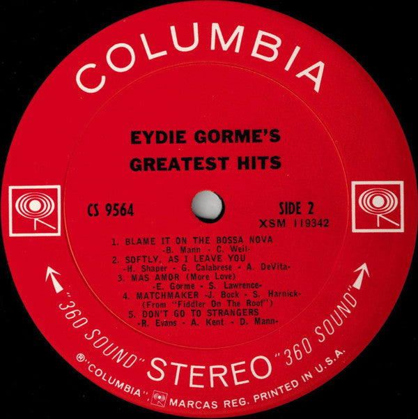 Eydie Gormé : Eydie Gorme's Greatest Hits (LP, Comp)