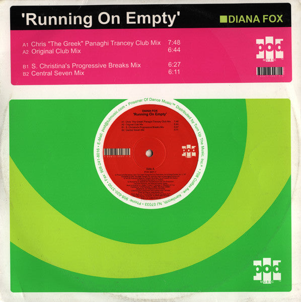 Diana Fox : Running On Empty (12")
