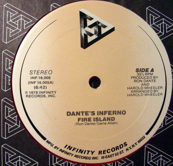 Dante's Inferno : Fire Island / They're Playing Our Song (12", Red)