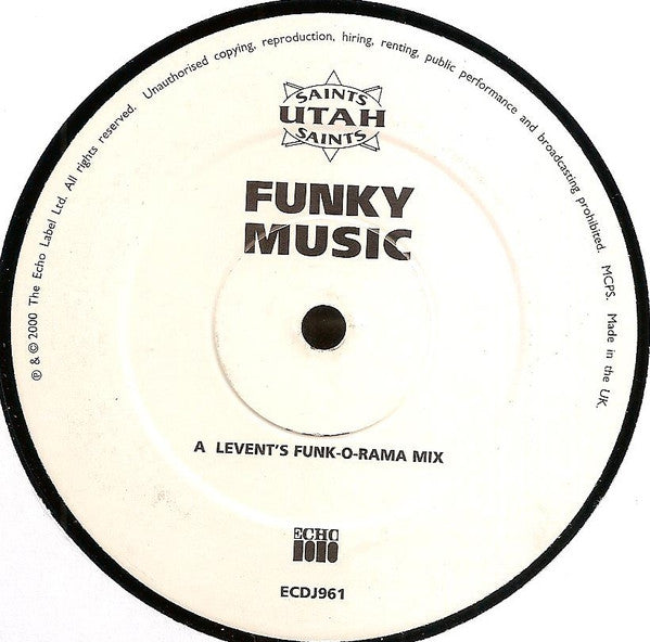 Utah Saints : Funky Music (2x12", Promo, 1&2)