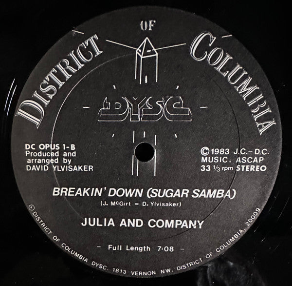 Julia And Company : Breakin' Down (Sugar Samba) (12")