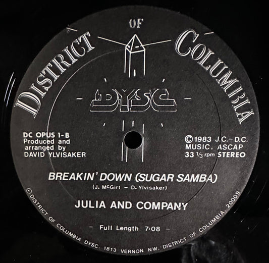 Julia And Company - Breakin' Down (Sugar Samba) vinyl record, 12" (Near Mint (NM or M-)) | Lulo Records