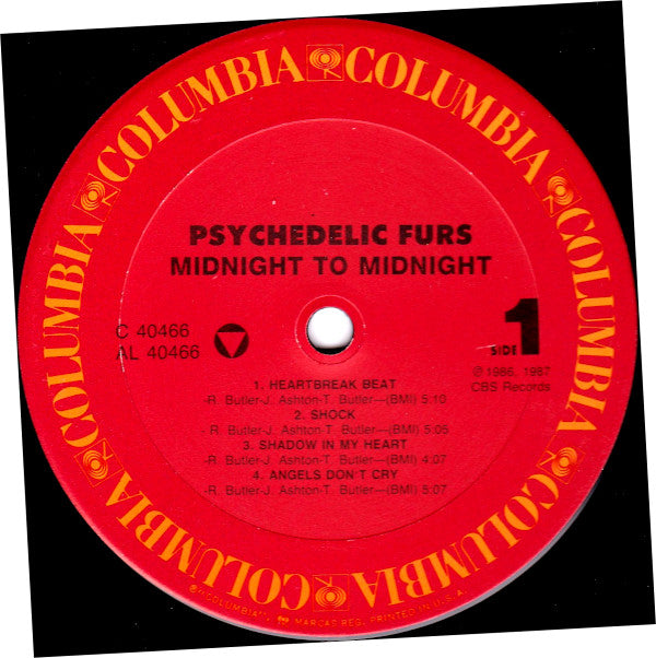 The Psychedelic Furs : Midnight To Midnight (LP, Album, Car)