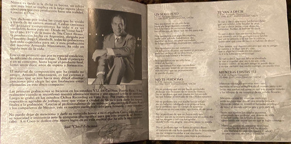 Cheo Feliciano : Un Sólo Beso (CD, Album)