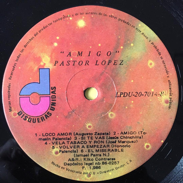 Pastor López : Amigo (LP, Album)