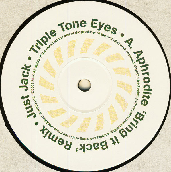 Just Jack : Triple Tone Eyes (12")