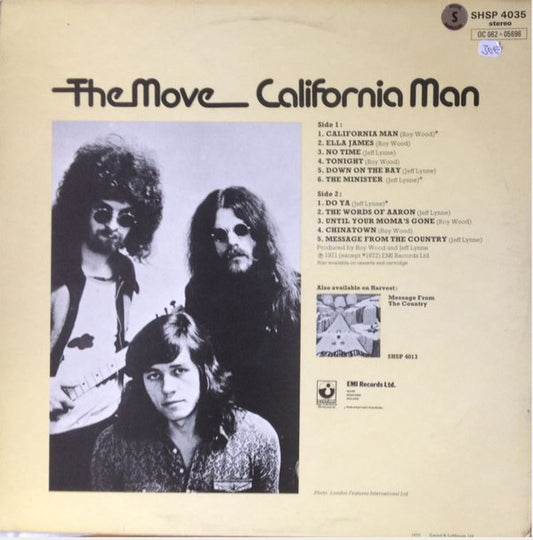 The Move : California Man (LP, Comp)