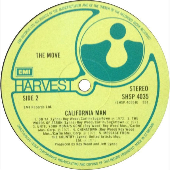 The Move : California Man (LP, Comp)