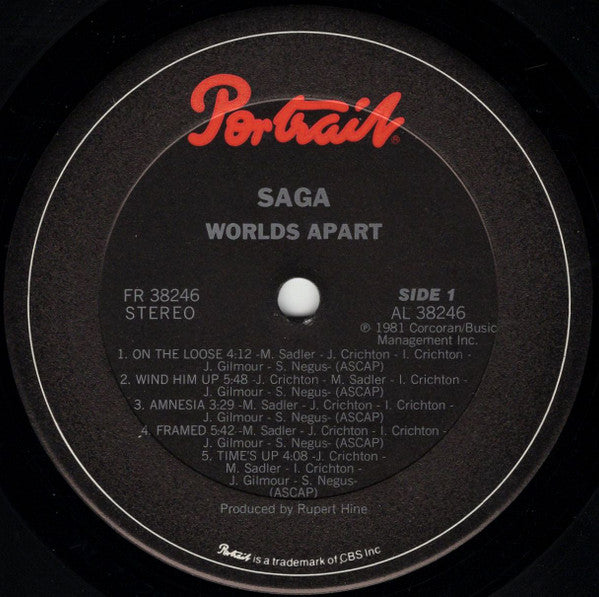 Saga (3) : Worlds Apart (LP, Album, RE, Ter)