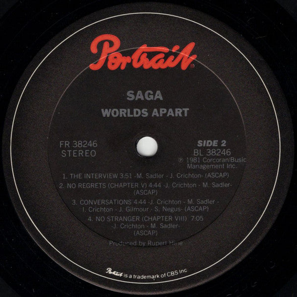 Saga (3) : Worlds Apart (LP, Album, RE, Ter)