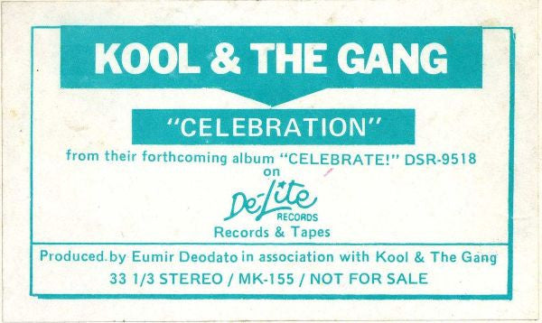 Kool & The Gang : Celebration (12", Promo)