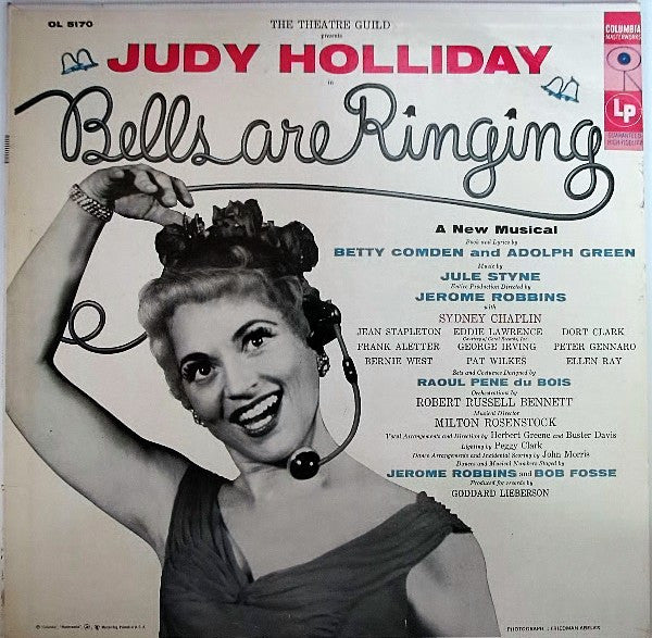 Judy Holliday, Betty Comden And Adolph Green, Jule Styne : Bells Are Ringing (LP, Album, Mono)