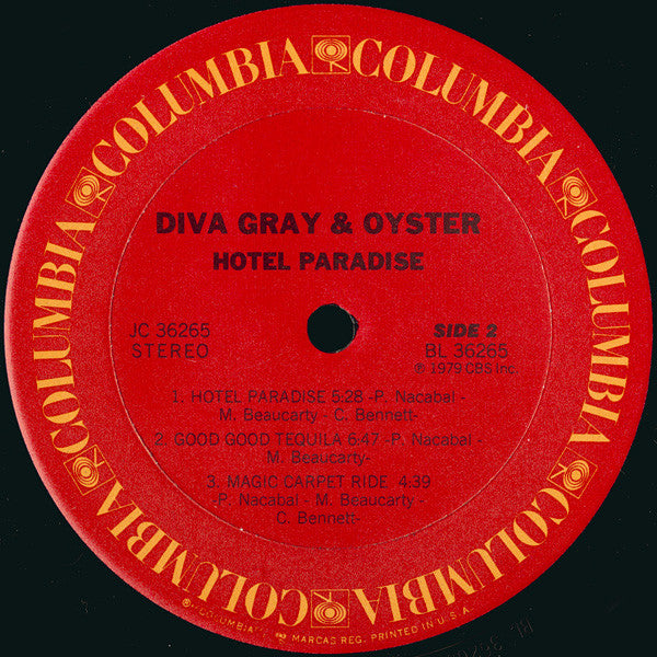 Diva Gray And Oyster (2) : Hotel Paradise (LP, Album)