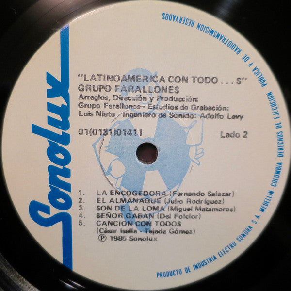 Grupo Farallones : Latinoamérica Con Todo...s (LP, Album)
