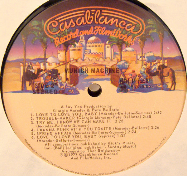 Munich Machine : Munich Machine (LP, Album, P/Mixed, Pit)