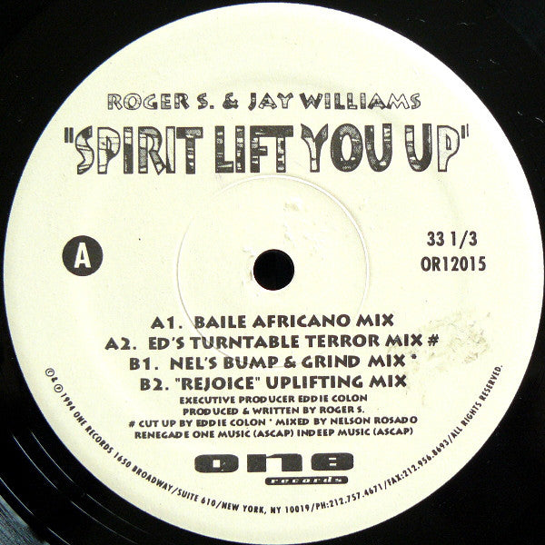 Roger Sanchez & Jay Williams : Spirit Lift You Up (12")