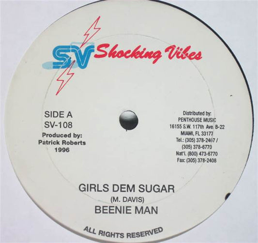 Beenie Man : Girls Dem Sugar / Romie (12", Single)
