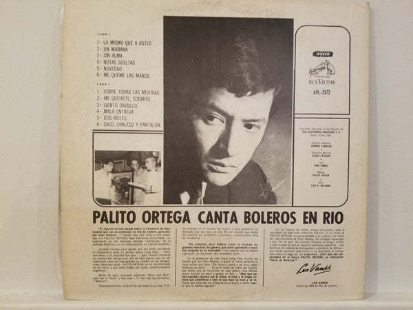 Palito Ortega : Canta Boleros (LP, Mono)