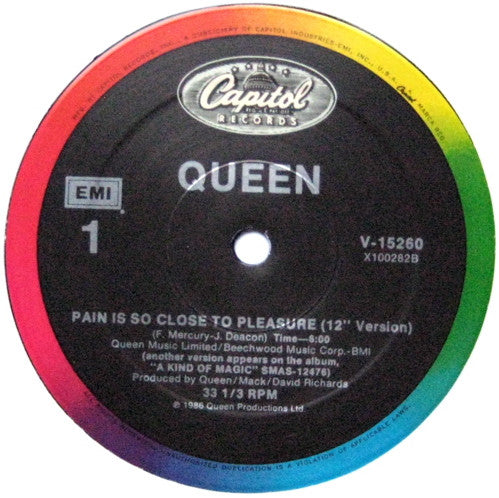 Queen : Pain Is So Close To Pleasure (12", Single)