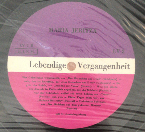 Maria Jeritza : Maria Jeritza (LP)