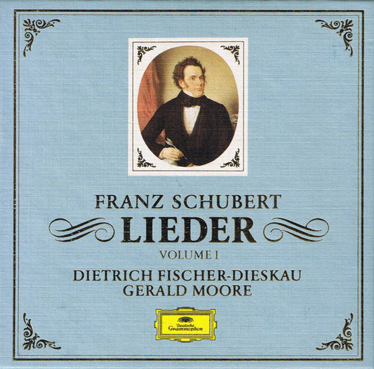 Franz Schubert, Dietrich Fischer-Dieskau, Gerald Moore : Lieder Volume 1 (9xCD, Comp, RE, RM + Box, 9 P)