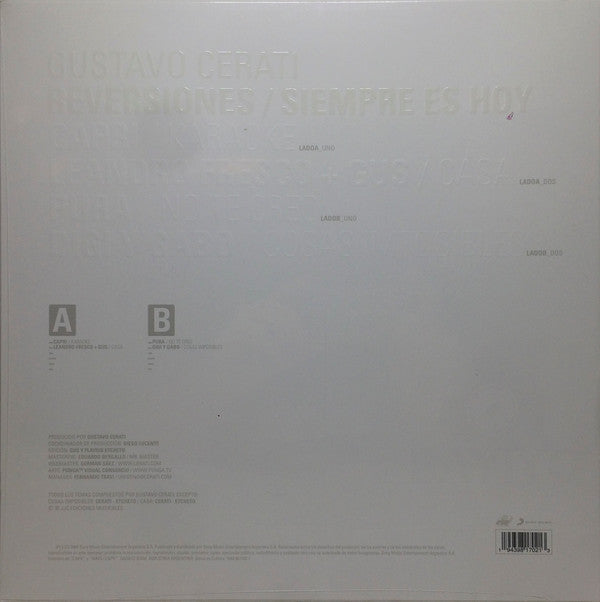 Gustavo Cerati : Reversiones / Siempre Es Hoy (12", EP, RE)
