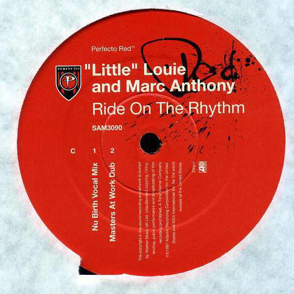 Louie Vega & Marc Anthony : Ride On The Rhythm (2x12", Promo, Whi)