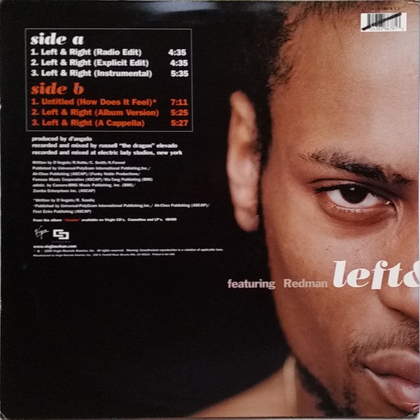 D'Angelo : Left & Right (12", Single)