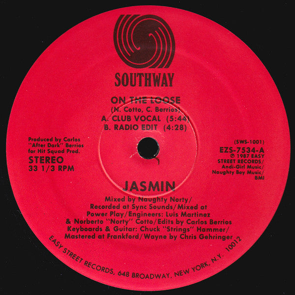Jasmin (16) : On The Loose (12")