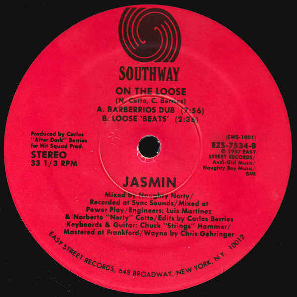 Jasmin (16) : On The Loose (12")