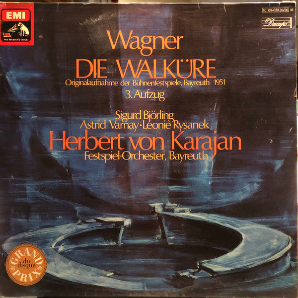 Richard Wagner / Herbert Von Karajan / Orchester der Bayreuther Festspiele / Sigurd Björling, Astrid Varnay, Leonie Rysanek : Die Walküre - 3. Aufzug (2xLP, Album)