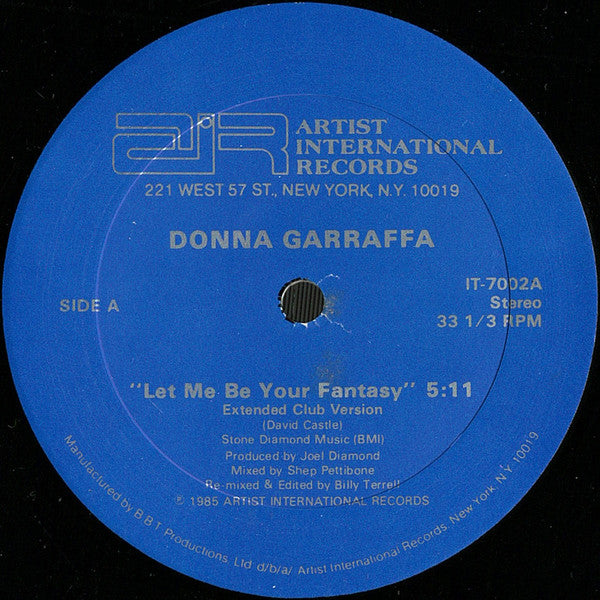 Donna Garraffa : Let Me Be Your Fantasy (12")