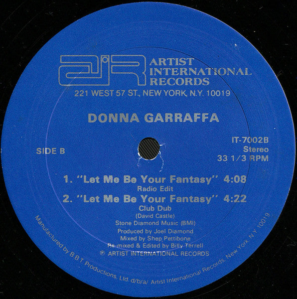 Donna Garraffa : Let Me Be Your Fantasy (12")