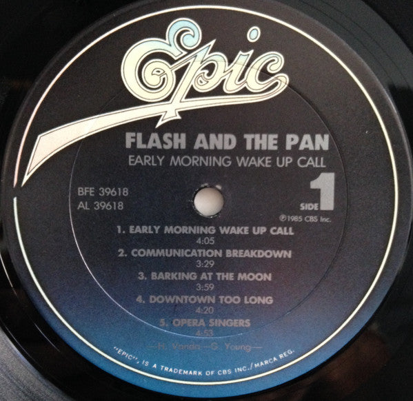 Flash & The Pan : Early Morning Wake Up Call (LP, Album)