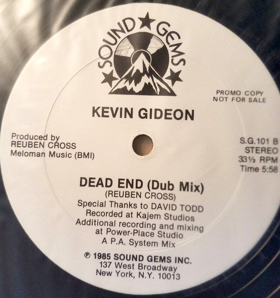 Kevin Gideon : Dead End (12", Promo)