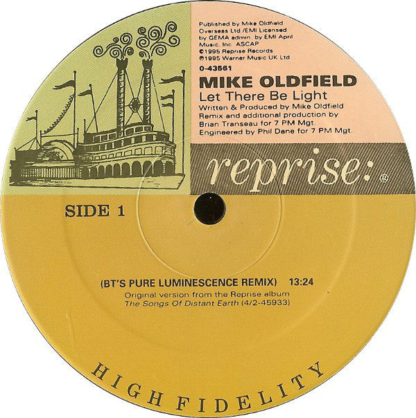 Mike Oldfield : Let There Be Light (12")