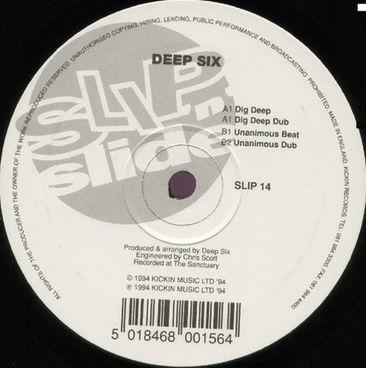 Deep Six : Dig Deep / Unanimous (12")