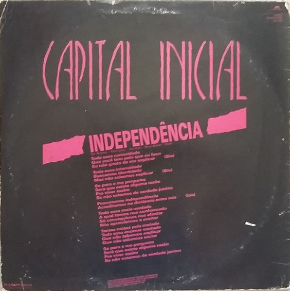 Capital Inicial : Independência (12", Single, Promo)