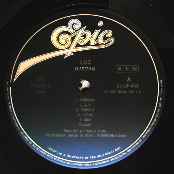 Djavan : Luz (LP, Album, Promo)